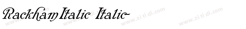RackhamItalic Italic字体转换